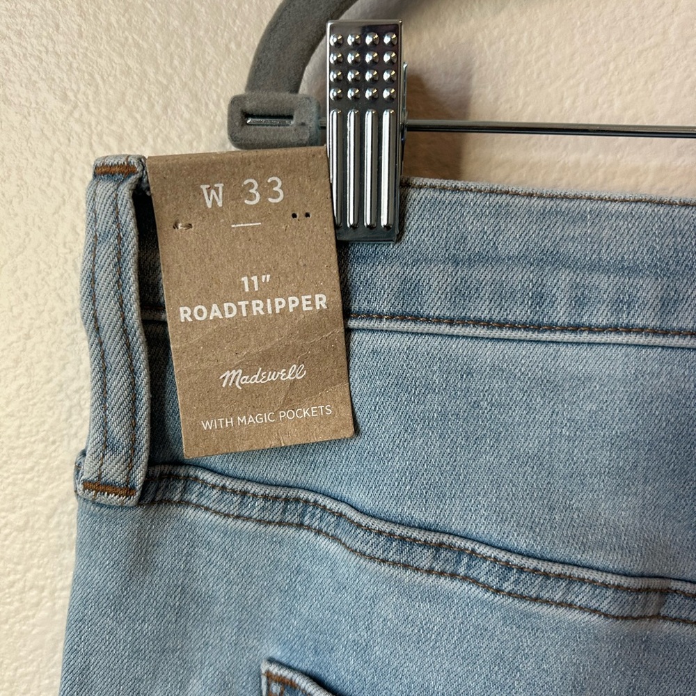 Madewell 11" High-Rise Roadtripper Authentic Jeans in Meade Wash size 33 - Picture 6 of 13